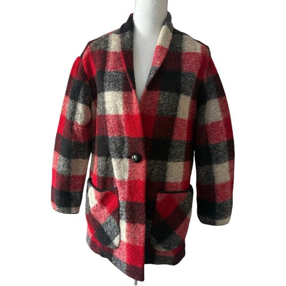 Wilfred Free Off-Duty Plaid Neelam Jacket Size S - Picture 1 of 14